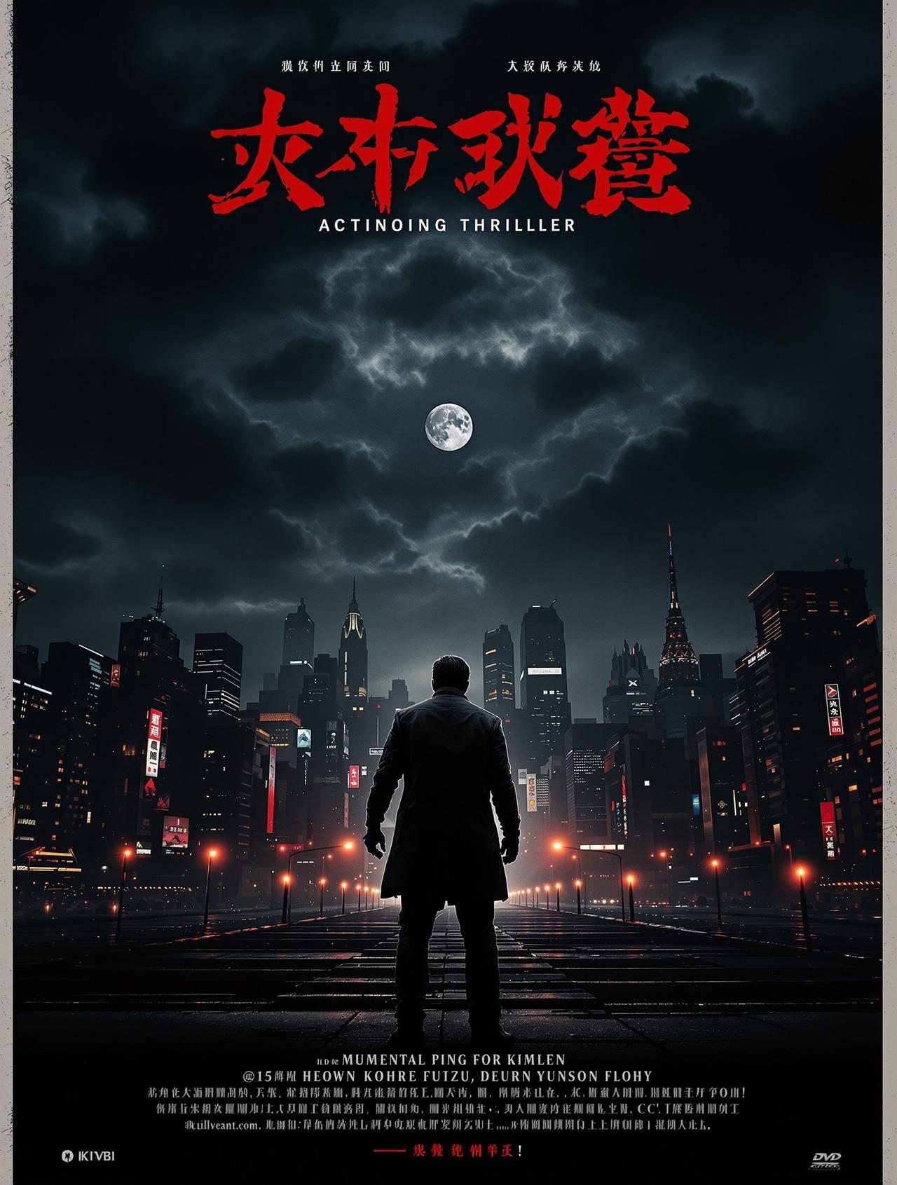 光根影院出品悬疑刑侦作品《暗夜追凶》高清海报